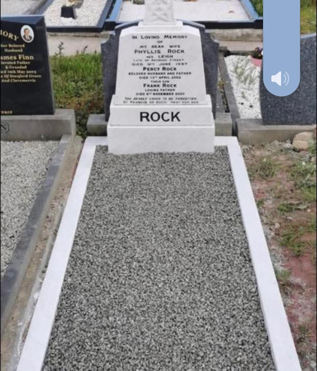 ROCK memorial - White marble family monument